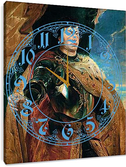 Часы картина - Карл, герцог бургундский. Питер Пауль Рубенс