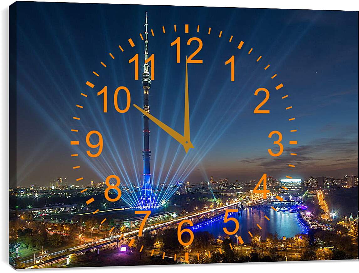 Часы картина - ВДНХ Останкинская башня