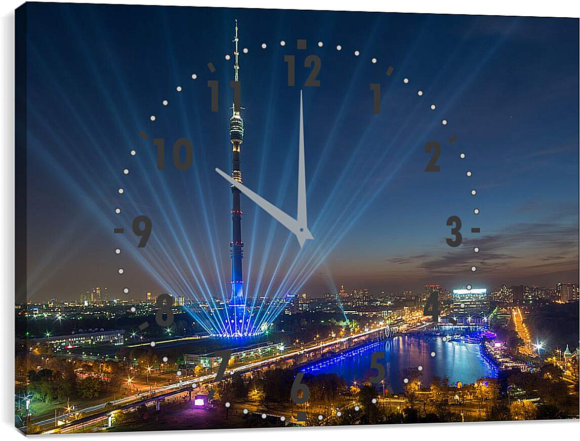Часы картина - ВДНХ Останкинская башня