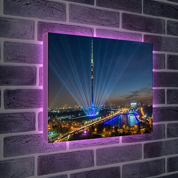 Лайтбокс световая панель - ВДНХ Останкинская башня