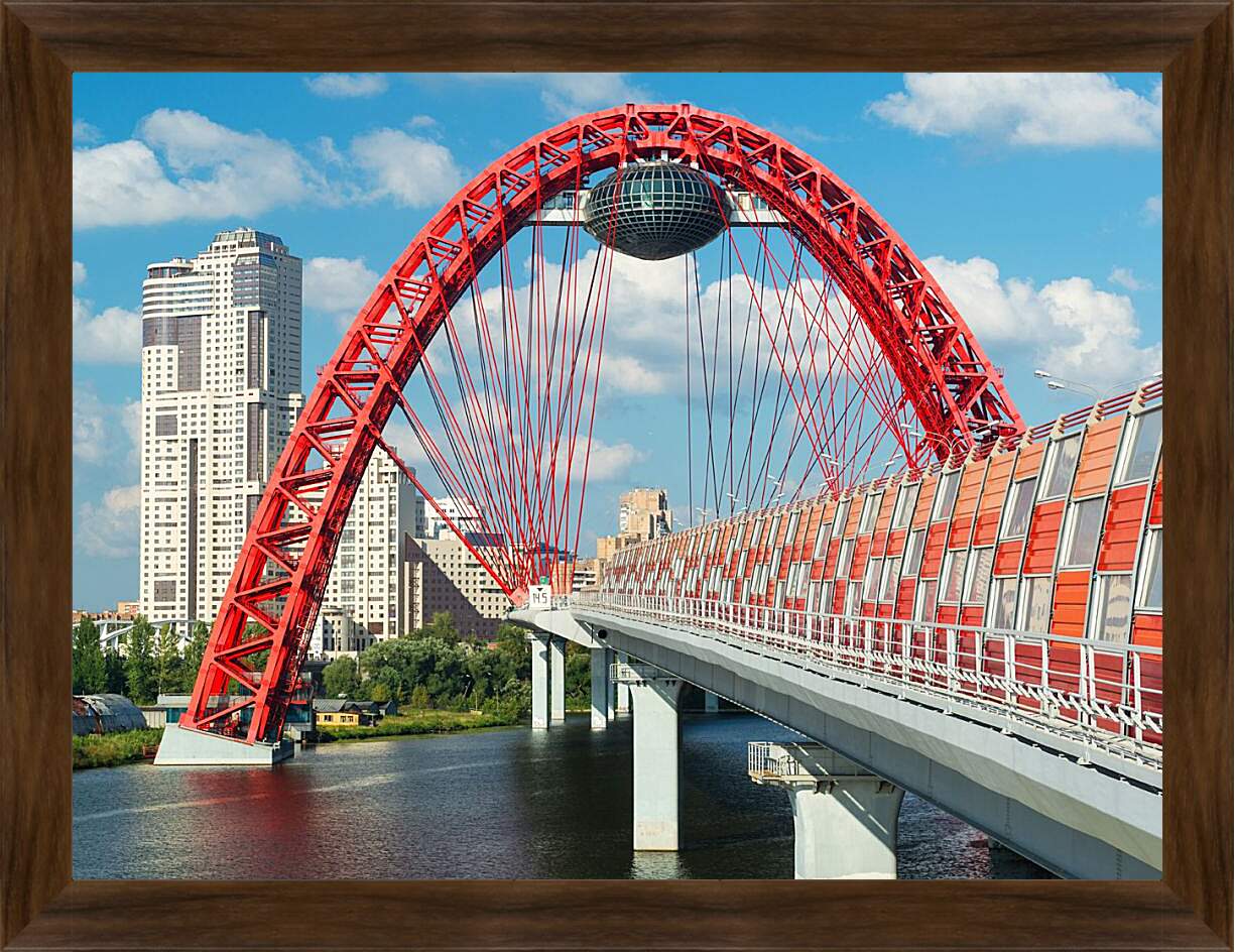 Картина в раме - Живописный мост