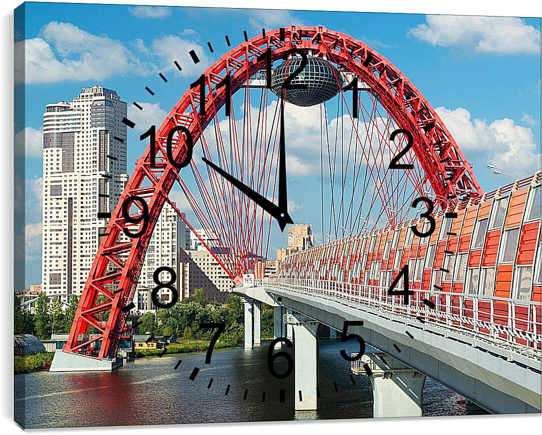 Часы картина - Живописный мост