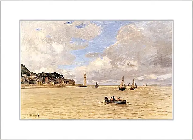 Картина в раме - The Lighthouse. Клод Моне
