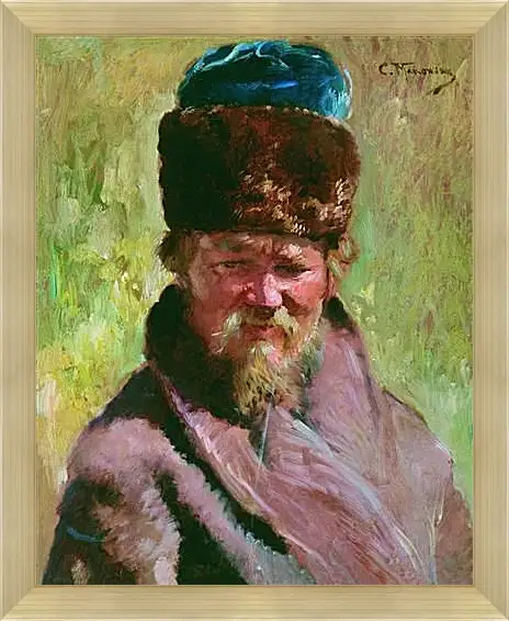 Картина в раме - Ямщик. Маковский Константин