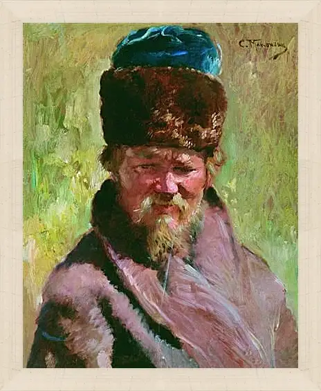 Картина в раме - Ямщик. Маковский Константин