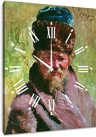 Часы картина - Ямщик. Маковский Константин
