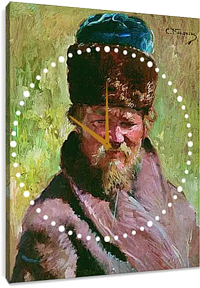 Часы картина - Ямщик. Маковский Константин