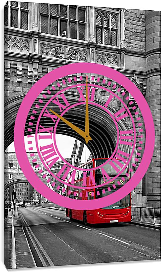 Часы картина - На Лондонском мосту