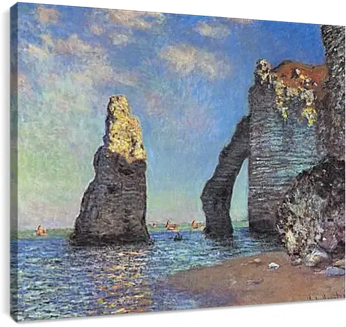 Постер и плакат - Скалы в Этрета. Клод Моне