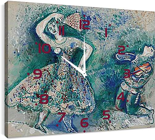 Часы картина - LA DANSE. (Танец) Марк Шагал