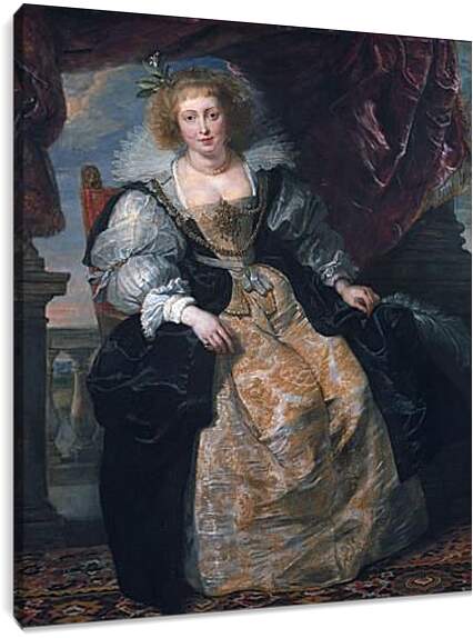 Постер и плакат - Portrait of Helene Fourment in Her Bridal Gown. Питер Пауль Рубенс