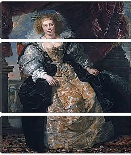 Модульная картина - Portrait of Helene Fourment in Her Bridal Gown. Питер Пауль Рубенс