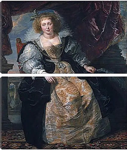 Модульная картина - Portrait of Helene Fourment in Her Bridal Gown. Питер Пауль Рубенс