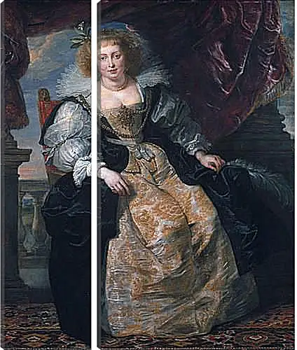 Модульная картина - Portrait of Helene Fourment in Her Bridal Gown. Питер Пауль Рубенс