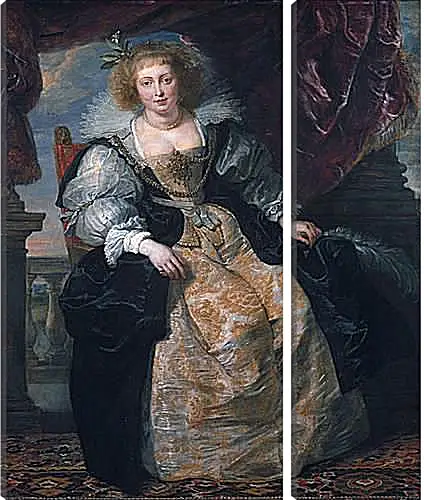 Модульная картина - Portrait of Helene Fourment in Her Bridal Gown. Питер Пауль Рубенс