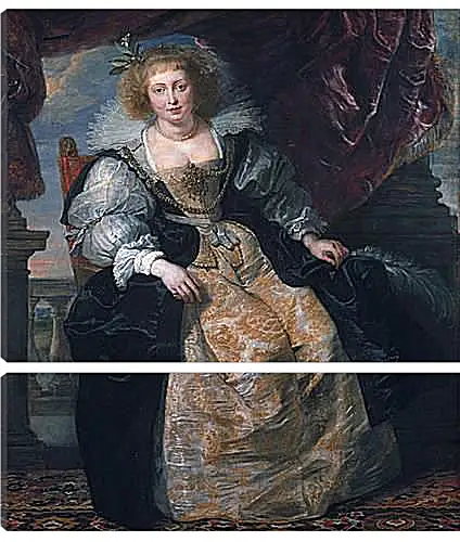 Модульная картина - Portrait of Helene Fourment in Her Bridal Gown. Питер Пауль Рубенс