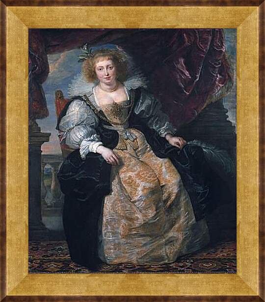 Картина в раме - Portrait of Helene Fourment in Her Bridal Gown. Питер Пауль Рубенс