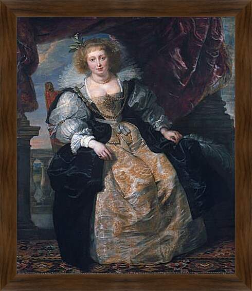 Картина в раме - Portrait of Helene Fourment in Her Bridal Gown. Питер Пауль Рубенс