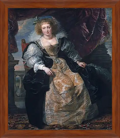 Картина в раме - Portrait of Helene Fourment in Her Bridal Gown. Питер Пауль Рубенс