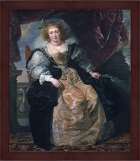 Картина в раме - Portrait of Helene Fourment in Her Bridal Gown. Питер Пауль Рубенс