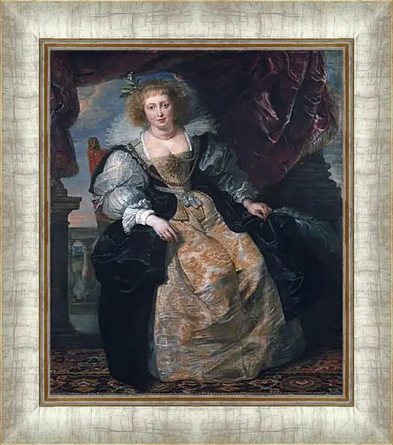 Картина в раме - Portrait of Helene Fourment in Her Bridal Gown. Питер Пауль Рубенс