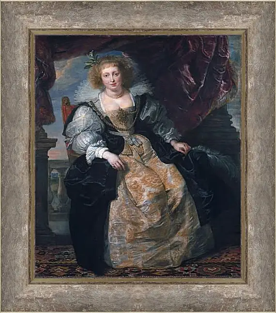 Картина в раме - Portrait of Helene Fourment in Her Bridal Gown. Питер Пауль Рубенс