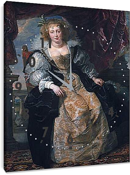 Часы картина - Portrait of Helene Fourment in Her Bridal Gown. Питер Пауль Рубенс