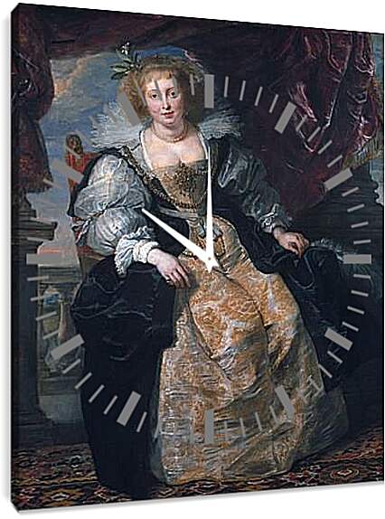 Часы картина - Portrait of Helene Fourment in Her Bridal Gown. Питер Пауль Рубенс