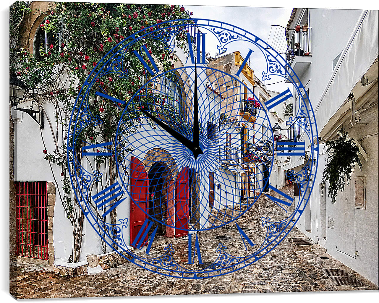 Часы картина - Городок Испании