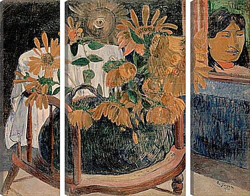 Модульная картина - Sunflowers 1. Поль Гоген