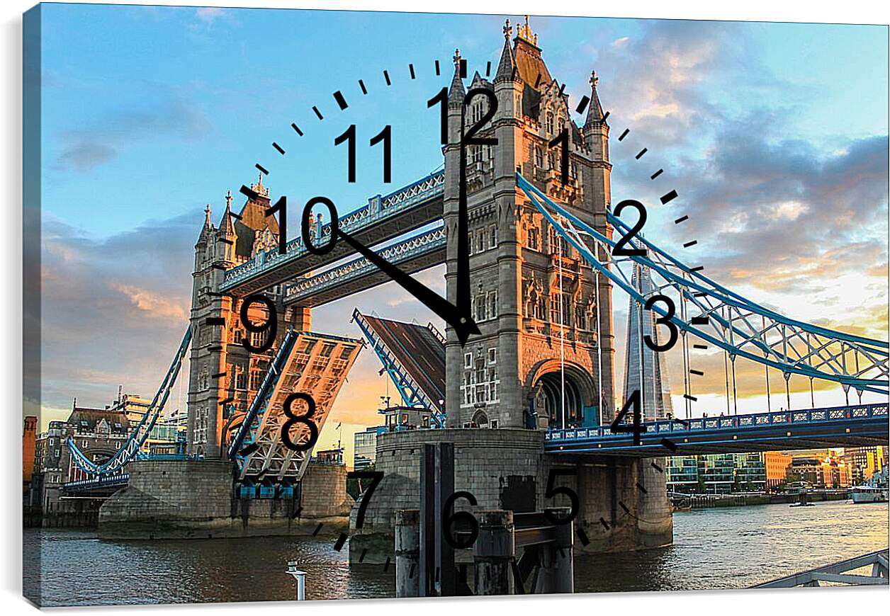 Часы картина - Разводной Тауэрский мост