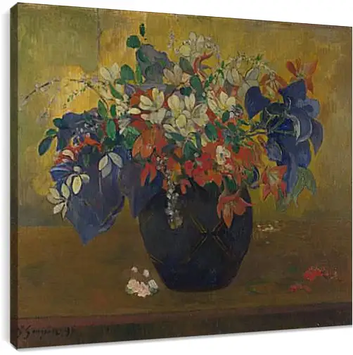 Постер и плакат - A Vase of Flowers. Поль Гоген