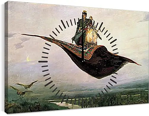 Часы картина - Ковер-самолет. Виктор Васнецов