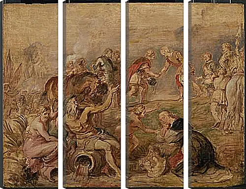 Модульная картина - Meeting of King Ferdinand of Hungary and Cardinal-Infante Ferdinand of Spain at Nordlingen. Питер Пауль Рубенс