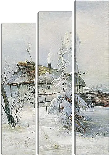 Модульная картина - Зима. Саврасов Алексей