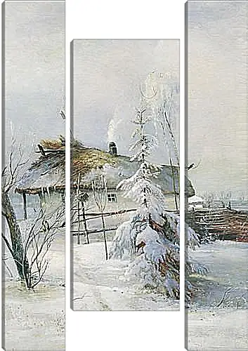 Модульная картина - Зима. Саврасов Алексей