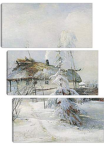 Модульная картина - Зима. Саврасов Алексей