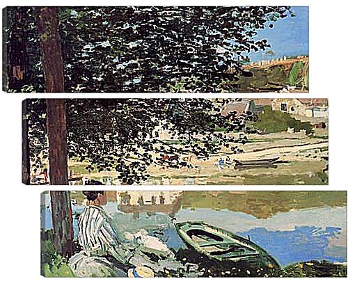 Модульная картина - The River. Клод Моне