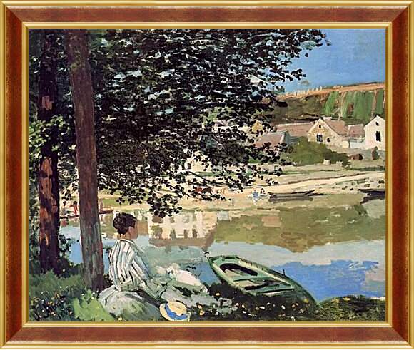Картина в раме - The River. Клод Моне
