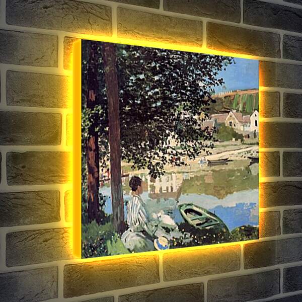 Лайтбокс световая панель - The River. Клод Моне