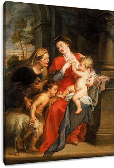 Постер и плакат - The Virgin and Child with Sts. Питер Пауль Рубенс