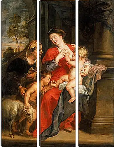 Модульная картина - The Virgin and Child with Sts. Питер Пауль Рубенс