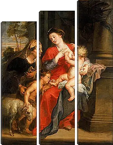 Модульная картина - The Virgin and Child with Sts. Питер Пауль Рубенс