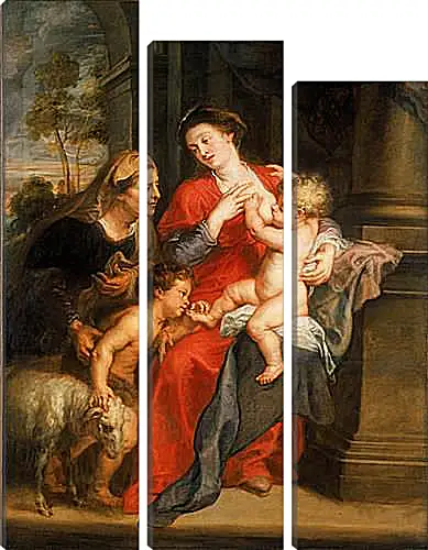 Модульная картина - The Virgin and Child with Sts. Питер Пауль Рубенс