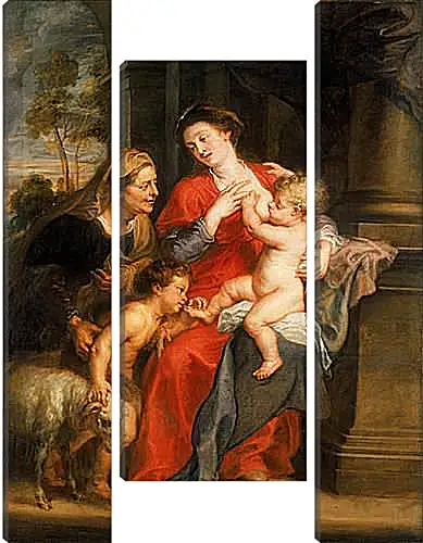 Модульная картина - The Virgin and Child with Sts. Питер Пауль Рубенс