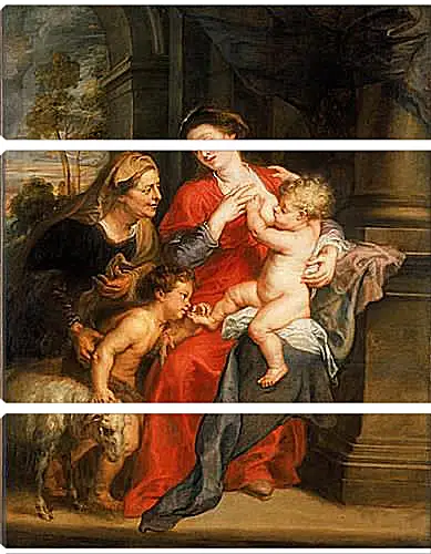 Модульная картина - The Virgin and Child with Sts. Питер Пауль Рубенс