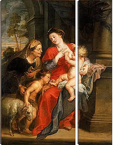 Модульная картина - The Virgin and Child with Sts. Питер Пауль Рубенс