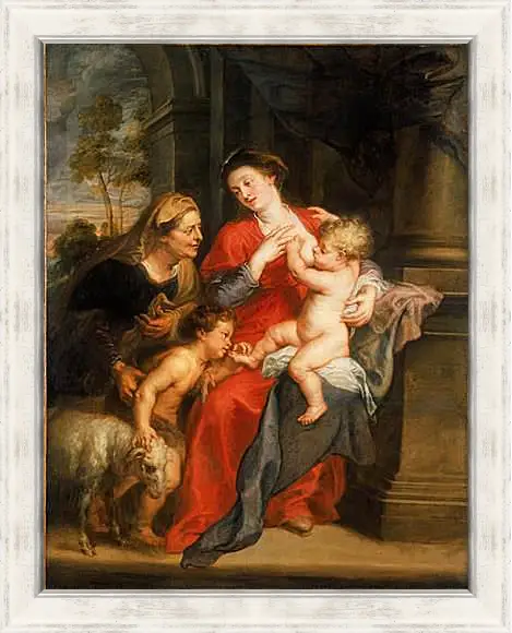 Картина в раме - The Virgin and Child with Sts. Питер Пауль Рубенс