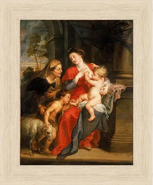 Картина в раме - The Virgin and Child with Sts. Питер Пауль Рубенс