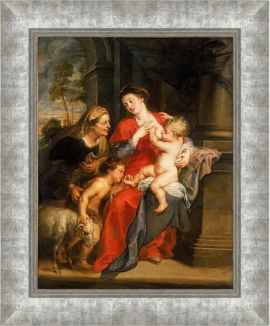 Картина в раме - The Virgin and Child with Sts. Питер Пауль Рубенс